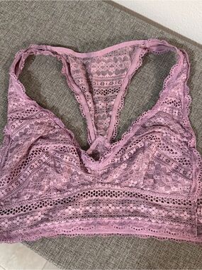 Victoria's Secret Lace Bralette in Dusty Rose